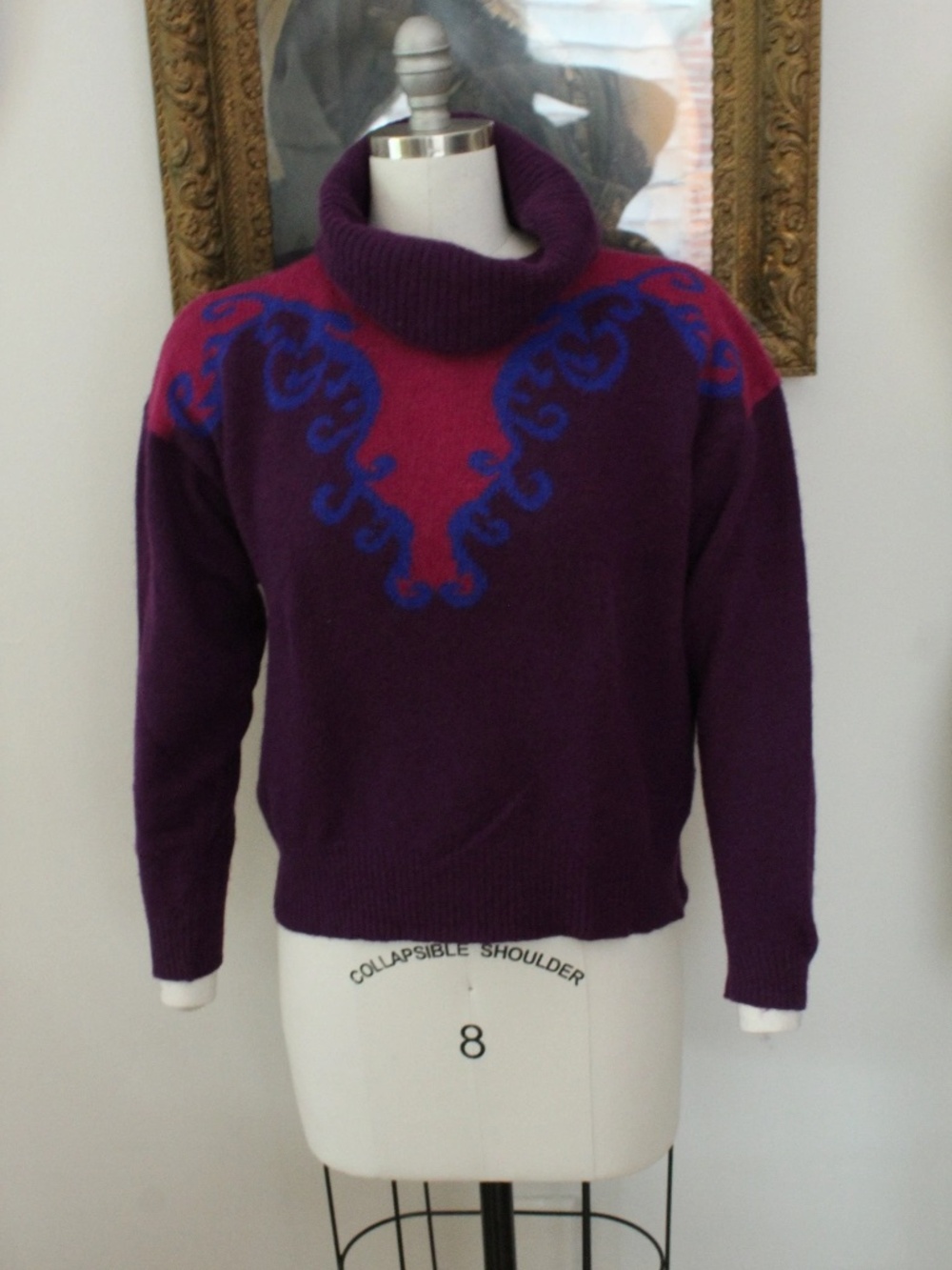 1980’s Purple Jeanne Pierre Petites Sweater